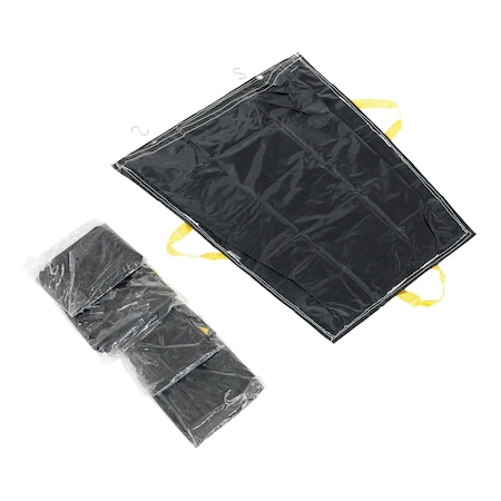 Vestil BLACK PALLET RACK TRASH BAG, PK5 PRTD-TB-BK-5PK
